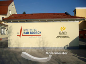 Nachher - Fassadenbeschriftung - Maler Etzweiler