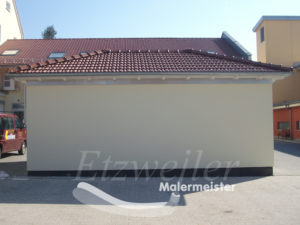 Vorher - Fassadenbeschriftung - Maler Etzweiler