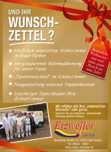 Wunschzettel 2018 - Malermeister Etzweiler